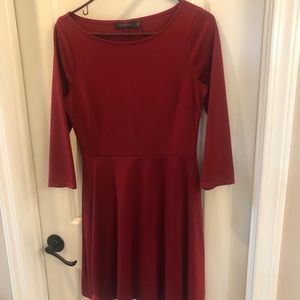 The Limited size small maroon dress